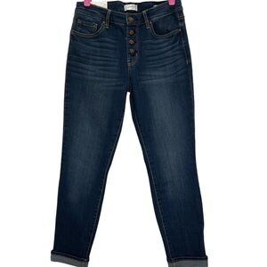 Jessica Simpson Jeans Women’s Sz 28 Rolled Cuff Ankle Mid Rise Stretch Denim